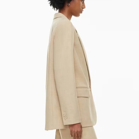 NWT! Beige Wilfred Aritzia Generation Blazer size 2xs - Picture 3 of 11